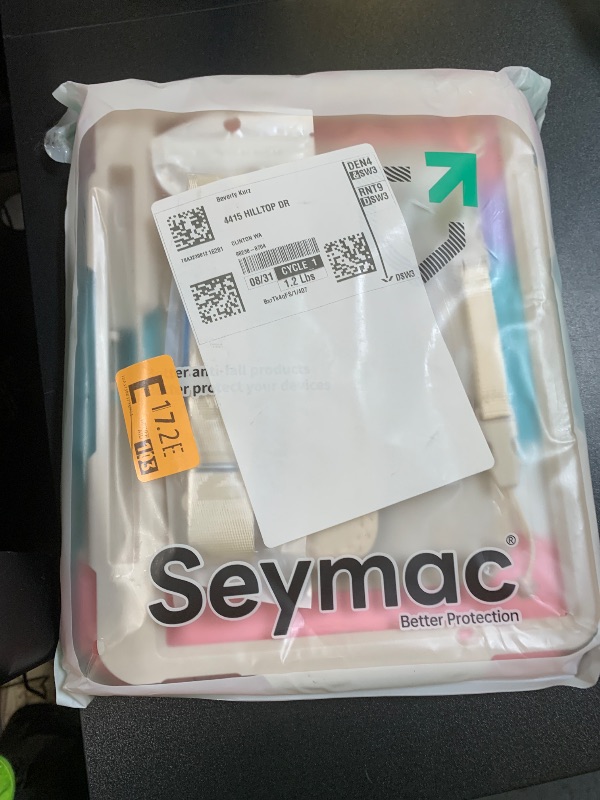 Photo 1 of SEYMAC stock for iPad Air 11 inch Protective Case M3 2025/ M2 2024 (Air 7th/6th Generation), Heavy Duty Case with Screen Protector, Pencil Holder, Rotating Stand, Hand Strap, Shoulder Strap, Pink