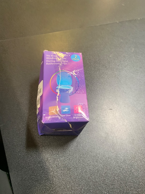 Photo 1 of 2 Pack Toilet Night Lights with Motion Activated Sensor,16-Color Changing LED Inside Toilet Bowl Nightlight, Cool Stuff for Bathroom Accessories Decor, Unique Gadgets for Men and Kids Brithday Gifts