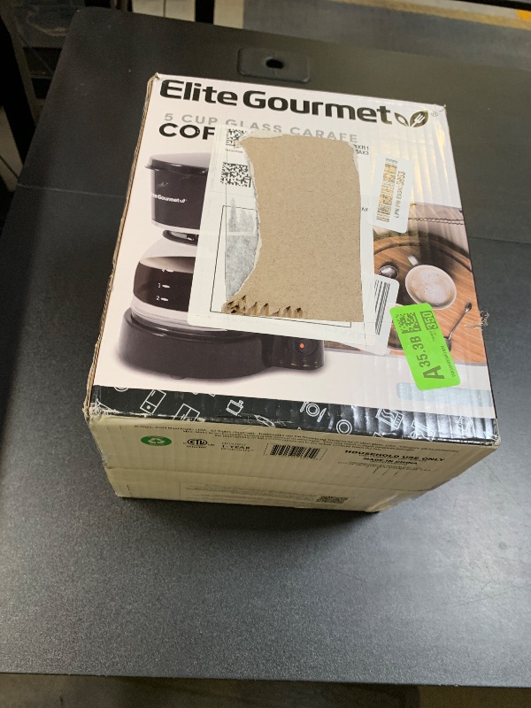 Photo 1 of Elite Gourmet EHC-5055 Automatic 5-Cup Brew & Drip Coffee Maker with Pause N Serve Reusable Filter, On/Off Switch, Water Level Indicator
