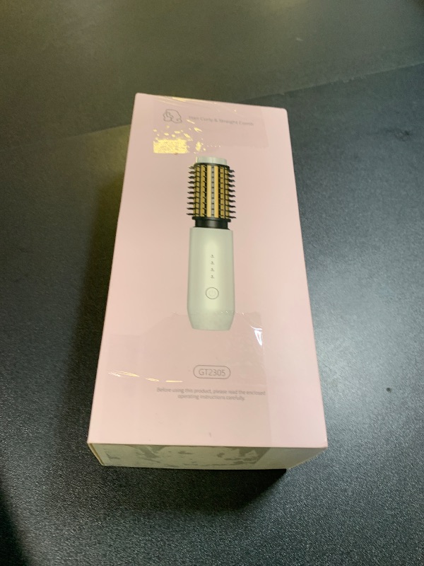 Photo 1 of CARESKY® Cordless Curling Iron Brush, 1.5 Inch Mini Travel Hair Curler with 200 Million Negative Ions, Portable Heated Round Straightener Brush Rechargeable for Curl, Touch-Up, De-Frizz, Styling