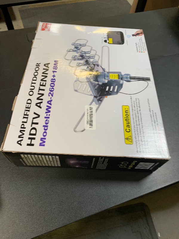 Photo 1 of PBD Outdoor Digital Amplified HDTV Antenna, 150 Mile Motorized 360 Degree Rotation, Wireless Remote Control, 59FT RG6 Coax Cable, Coaxial Grounding Block, UHF VHF 1080P 4K, Support 2 TVs