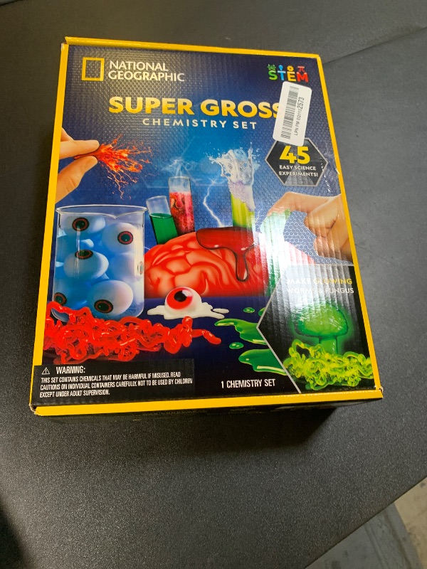 Photo 1 of National Geographic Gross Science Kit - 45 Gross Science Experiments- Dissect a Brain, Make Slime, Creepy STEM Project for Boys and Girls, Birthday Gifts for Kids 8-12 (Amazon Exclusive)