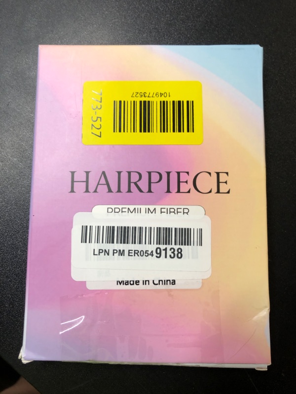 Photo 1 of CJL HAIR 2PCs Small Cute Messy Bun Hair Piece for Thin Hair Women Mini Synthetic Curly Bun Scrunchies Updo Hairpieces Sunny Blonde