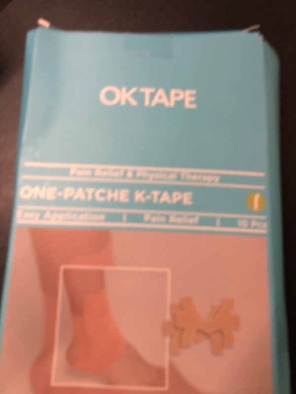 Photo 1 of OK TAPE Precut Kinesiology Ankle Tape, 10 Pcs, Pain Relief, Prevent Ankle Sprain, Provide Support for Ankle Ligament, Elastic Athletic Tape, Breathable K Tape for Daily use - Beige