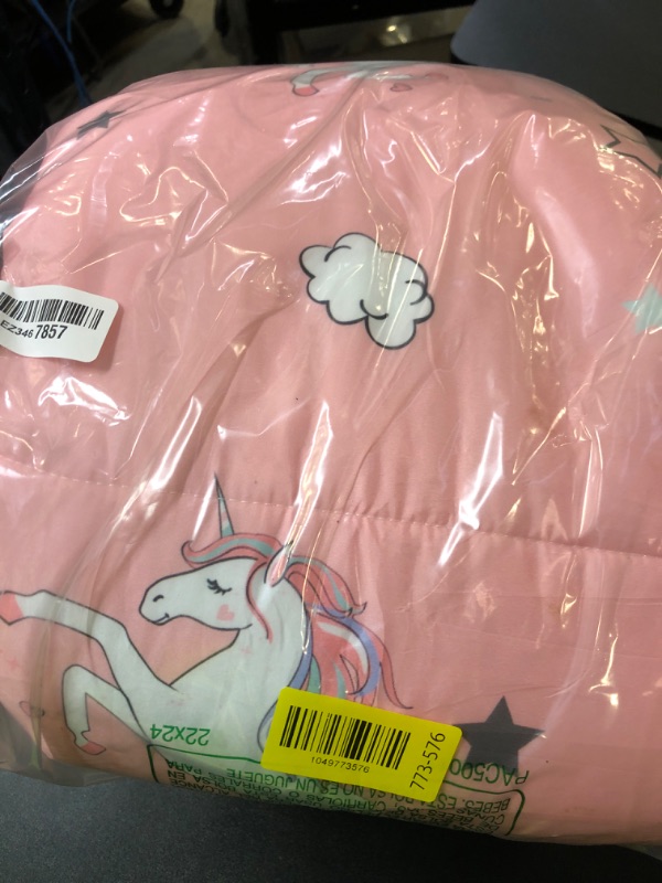 Photo 1 of Wake In Cloud - Kids Sleeping Bag for Girls Toddlers, Camping in Warm Cold Weather, Backpacking Lightweight Compact Outdoor Liner for 3 Seasons Summer Spring Fall, Unicorn Rainbow Pink