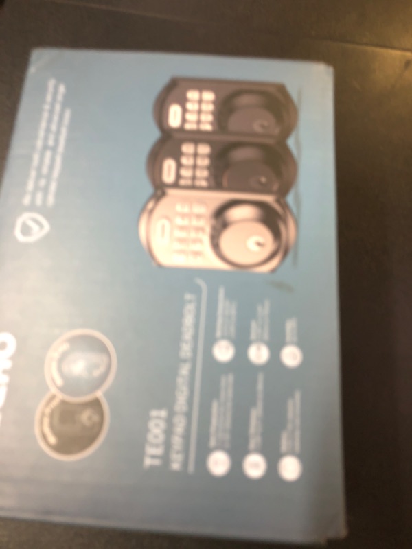 Photo 1 of TEEHO TE001 Keyless Entry Door Lock with Keypad - Smart Deadbolt Lock for Front Door with 2 Keys - Auto Lock - Easy Installation - Oil-Rubbed Bronze