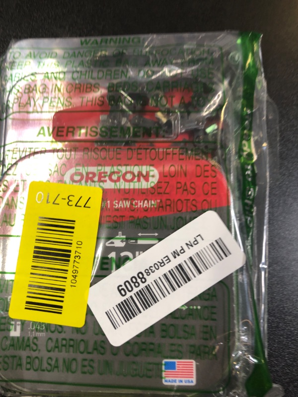 Photo 1 of Oregon R45 AdvanceCut Chainsaw Chain for 12-Inch Bar, 45 Drive Links, low-kickback chain fits Dewalt, Craftsman, Makita and more