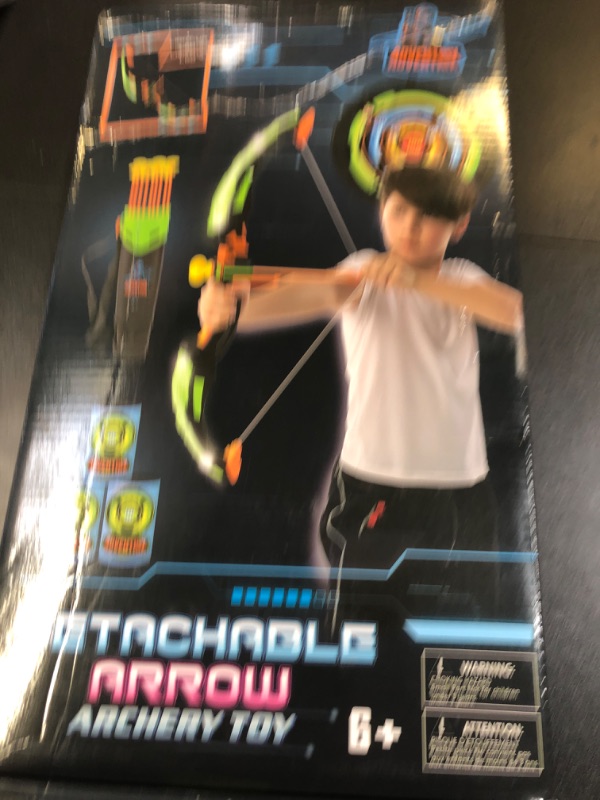 Photo 1 of JOYIN Kids Bow and Arrow Set with LED Flash Lights, Outdoor Archery Set Toy Gift for Boys and Girls Ages 6-12 with Suction Cup Arrows, Target & Arrow Case, Great Birthday Gift for Kids/Children