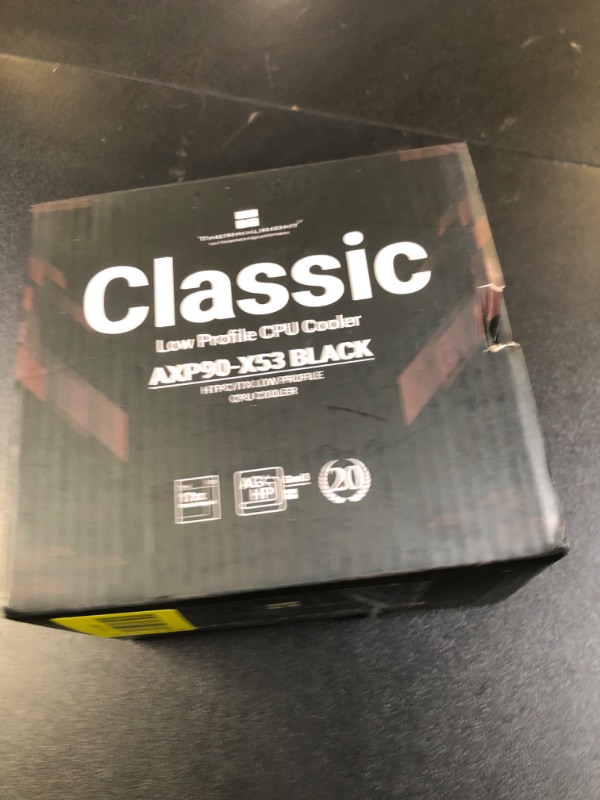 Photo 1 of Thermalright AXP90-X53 Black Low Profile CPU Air Cooler, 53mm Height, with TL-9015B Slim PWM CPU Fan, ITX Heatsink Cooler, for AMD:AM4 AM5/Intel 1150/1151/1155/1156/1200/1700