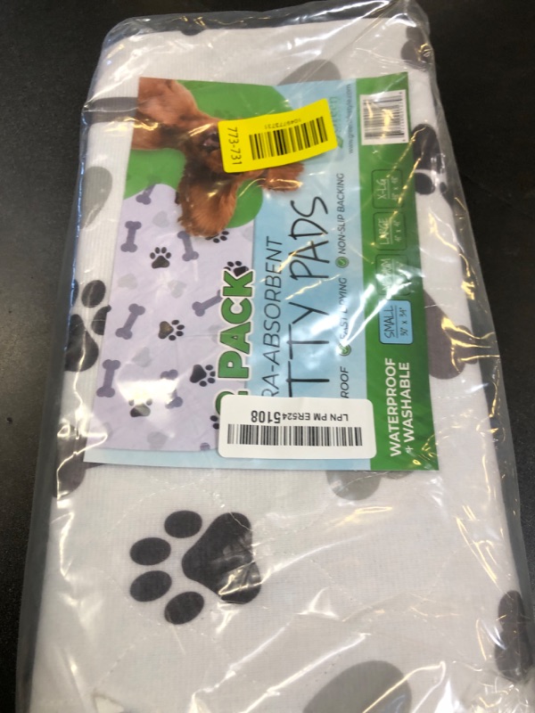 Photo 1 of GREEN LIFESTYLE Washable Pee Pads for Dogs - Waterproof Reusable Puppy Pads with Anti-Slip Backing, Pet Training Pad for Puppy Playpen, Crate, Whelping Box, Potty Training (Pack of 2 - 30x34)