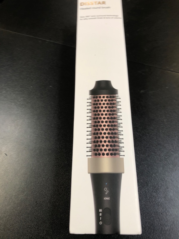 Photo 1 of Ionic Thermal Brush Blowout Hot Brush 1.5 Inch Heat Hair Curling Brush 30s Fast Heated Round Brush Hair Styling Brush Dual Voltage Hot Curling Iron Brush for Easy Blowouts Styling