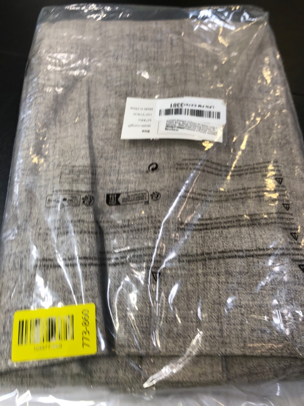 Photo 1 of Joydeco Blackout Curtains 84 Inches Long 2 Panels Burg, Room Darkening Curtains for Bedroom, 100% Black Out Textured Thermal Drapes Privacy Protection 2 Panels Set(W52 x L84 Inch, Linen)