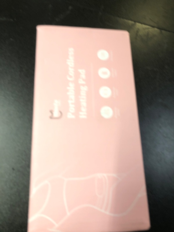 Photo 1 of FSA HSA Eligible Portable Heating Pad for Cramps, Upgrade Cordless Electric Period Fast Heating Pad for Back Pain Relief Menstrual Belt 6 Heat 6 Massage Modes Gifts for Women Girls Her Girlfriend Pink