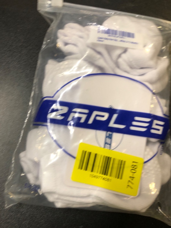 Photo 1 of ZAPLES Baby Non Slip Grip Ankle Socks with Non Skid Soles for Infants Toddlers Kids Boys Girls, White, 6-12 Months