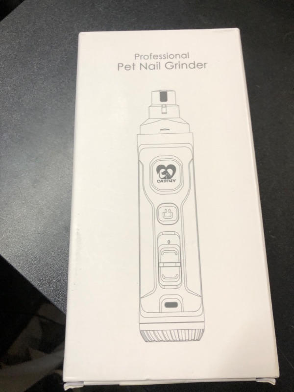 Photo 1 of Casfuy Dog Nail Grinder with 2 LED Light - New Version 2-Speed Powerful Electric Pet Nail Trimmer Professional Quiet Painless Paws Grooming & Smoothing for Small Medium Large Dogs(Green)