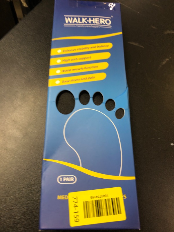 Photo 1 of Plantar Fasciitis Feet Insoles Arch Supports Orthotics Inserts Relieve Flat Feet, High Arch (Mens 10-10 1/2 | Womens 12-12 1/2)