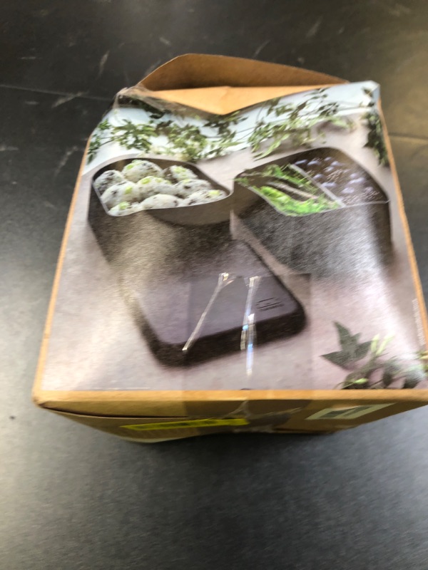 Photo 1 of monbento - Large Bento Box MB Square Sakura with Compartments - Leakproof Lunch Box for Work and Meal Prep - BPA Free - Food Grade Safe - Japanese Flowers - Grey