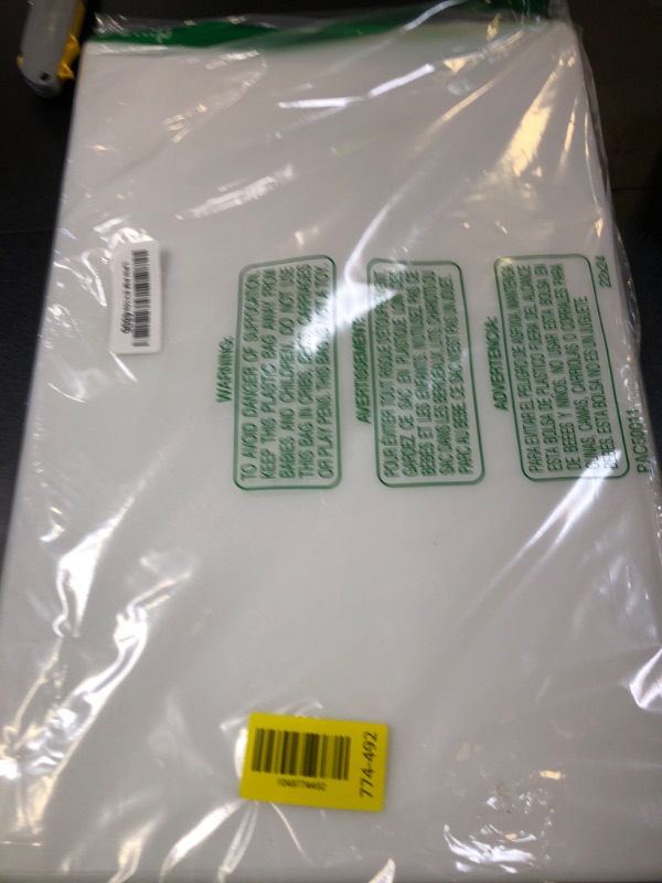 Photo 1 of Commercial Grade Plastic Cutting Board 18 x 12 x 1/2 Thick High Density White Poly, NSF Certified and Dishwasher Safe for Food Service