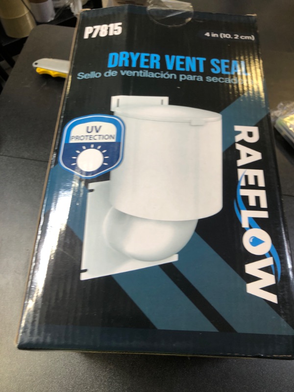Photo 1 of Dryer Vent Cover 4 inch with UV RESISTANT - Outdoor Dryer Vent Cover Natural Energy Saving, Dryer Vent Seal for Home Exterior