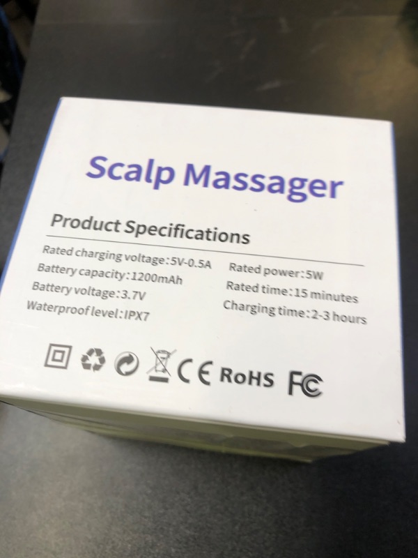 Photo 1 of Portable Electric Scalp Massager - Rechargeable IPX7 Waterproof Heated Scalp Massager w/ 100 Kneading Nodes, 3 Speed Modes, 2 Massage Styles, 8 Claws for Scalp/Body Massage & Face Cleaning (Silver?