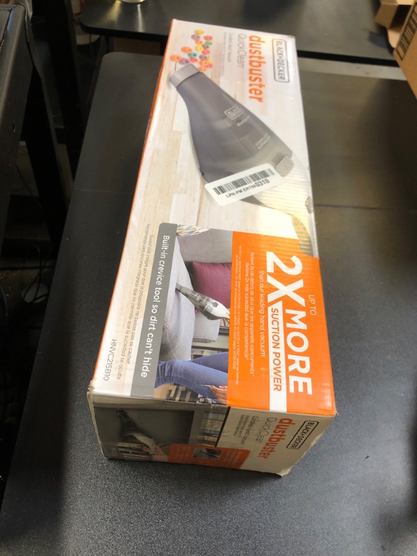 Photo 1 of BLACK+DECKER dustbuster QuickClean Cordless Handheld Vacuum, Car Vacuum Portable (HNVC215B10)