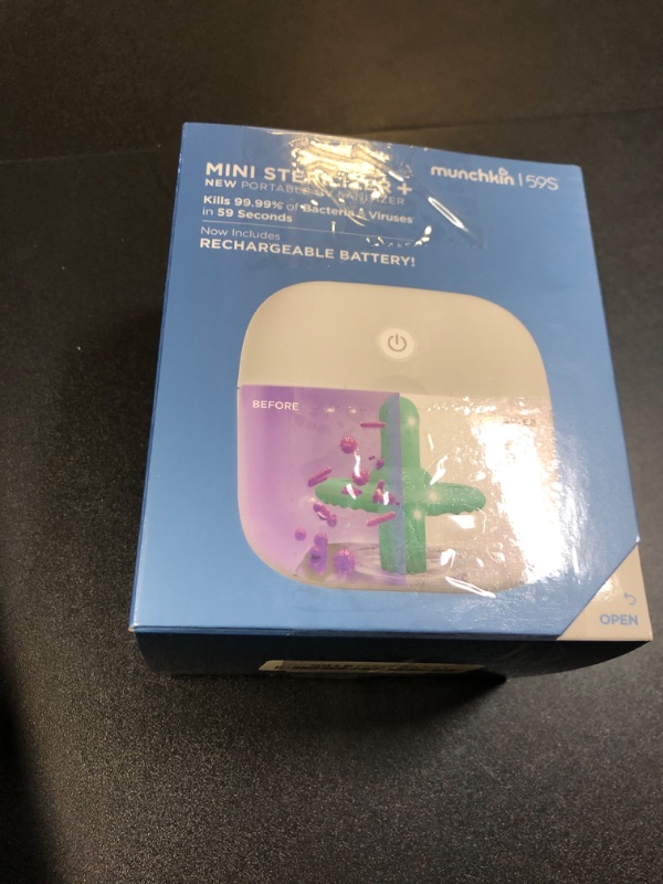 Photo 1 of Munchkin® Portable UV Sterilizer Plus with Rechargeable Battery, Mini UV Light Sanitizer Eliminates 99.99% of Germs in 59 Seconds
