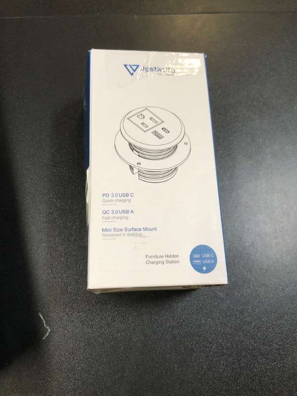 Photo 1 of Desktop Power Grommet, 2 inch, USB C PD 20W Fast Charging Station, Desk Hole Recessed Power Outlet,ETL Listed (1, 6 FT Cable)