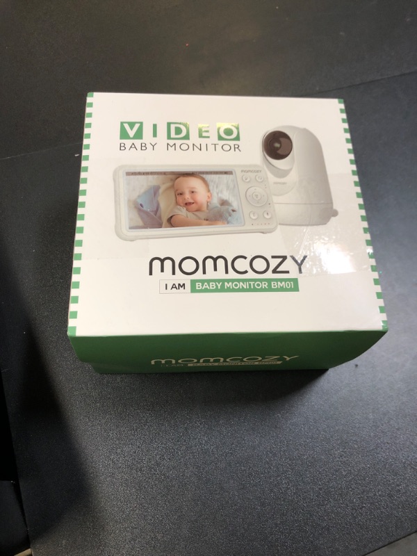Photo 1 of Momcozy Video Baby Monitor, 1080P 5" HD Baby Monitor with Camera & Wall Mount, Infrared Night Vision, 5000mAh Battery, 2-Way Audio, Temperature Sensor, Lullabies, 960ft Range, Ideal for New Moms, BM01