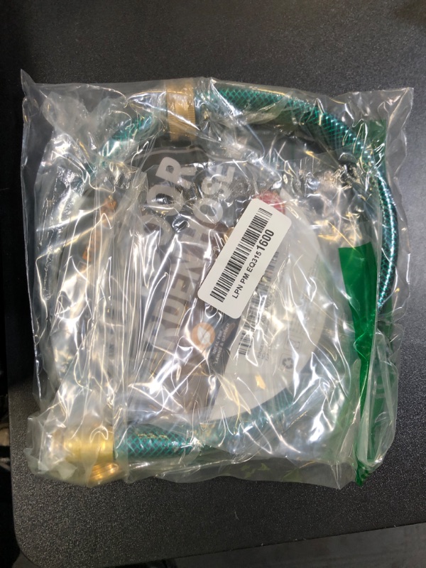 Photo 1 of Garden Hose PVC Pipe Connector: 2FT Flexible Water Hose with Brass Fittings for RV Filter System or Outdoor Purifier Hookup