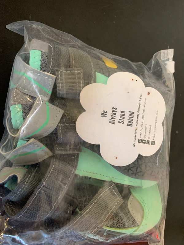 Photo 1 of SlowTon Dog Shoes for Large Small Medium Dogs - Breathable Dog Boots for Summer Hot Pavement, Paw Protector for Outdoor Walking Winter Snow, Anti-Slip Rubber Dog Booties for Hardwood Floor (Green, 6)