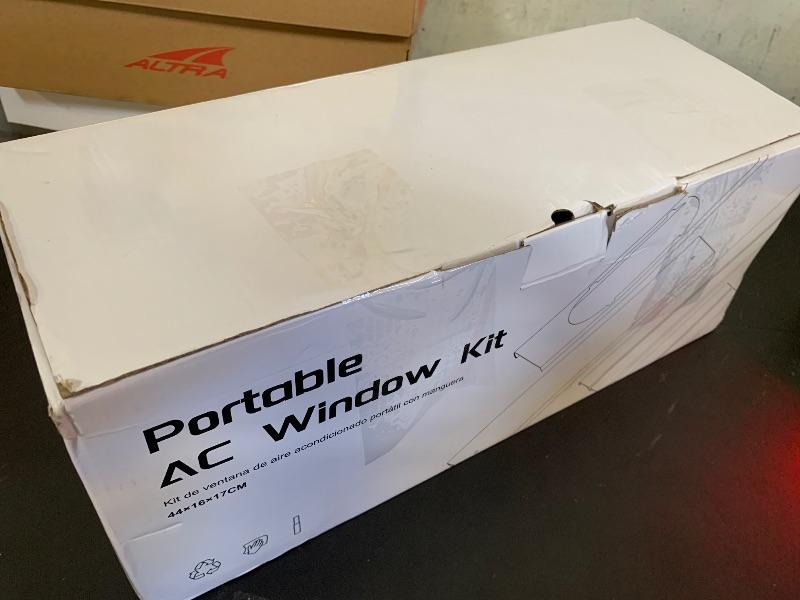 Photo 1 of Portable Air Conditioner Window Kit, Adjustable Vertical/Horizontal Sliding Window Vent Kit Plate for AC Unit, AC Window Seal Suitable for 5.1” AC Exhaust Hose