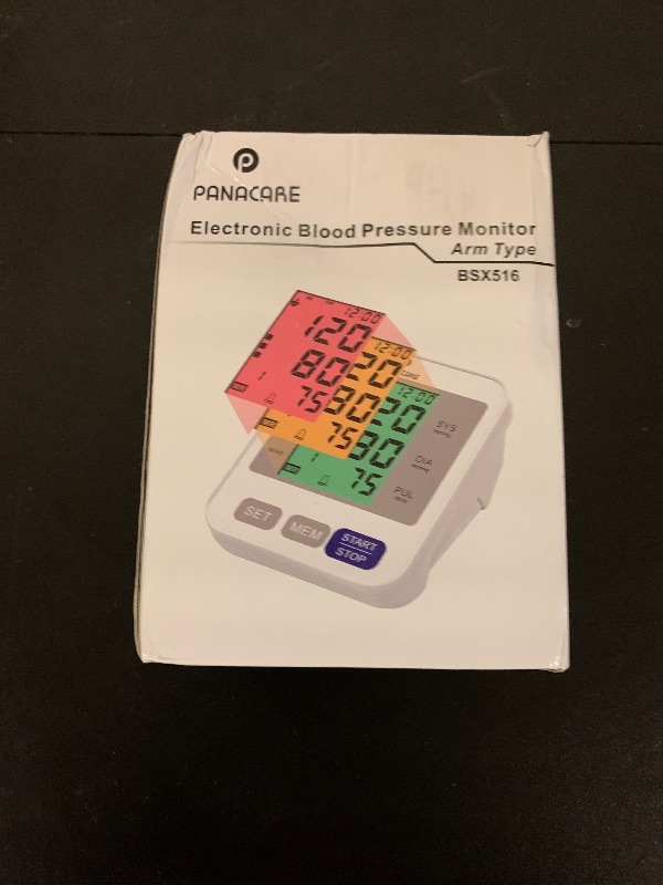 Photo 1 of Blood Pressure Monitor Upper Arm Blood Pressure Machine for Home Use BP Cuff Kit, Large 3-Color 3.4'' Display with Backlight,Pulse Rate Detection Meter with Cuff 22-42cm/2×99 Sets Memory