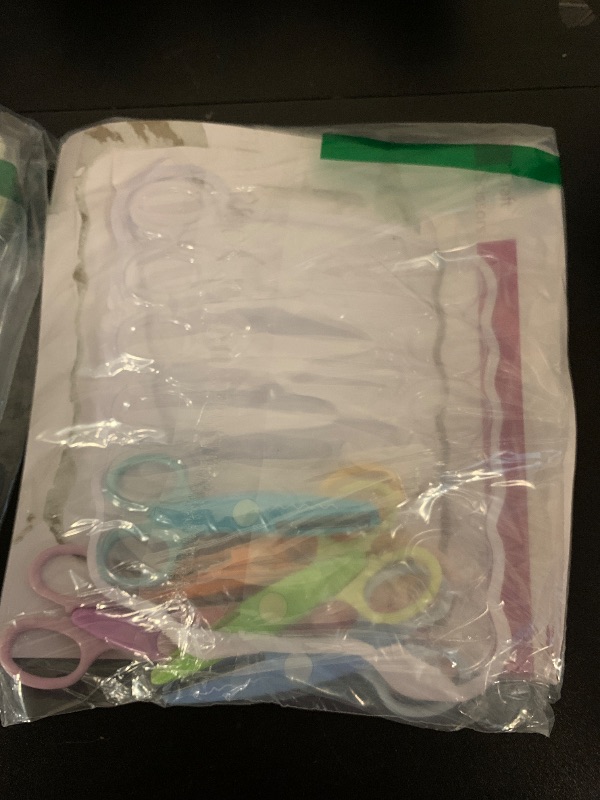 Photo 1 of Mr. Pen Craft Scissors - Decorative Edge, 6 Pack, Rainbow Color, Zig Zag Pattern, Scrapbooking & Fancy Scissors for Crafting