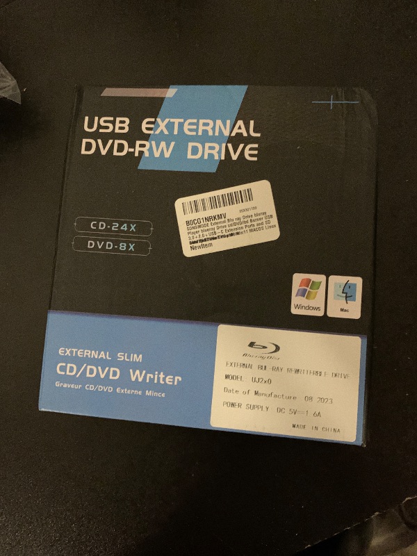 Photo 1 of SONGMODE External Blu ray Drive DVD/BD/CD Read/Writer USB 3.0+2.0+USB-C Extension Ports and SD Card SlotDrive Compatible with/Win7/Win8/Win10/ Win11 MACOS Linux Blu ray Burner High SpeedSilentB0CG1NRKMV
