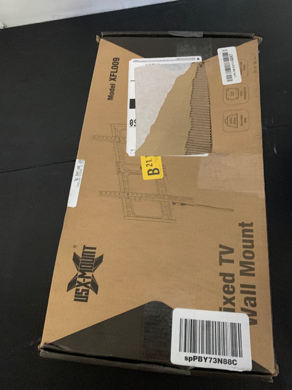 Photo 1 of USX MOUNT TV Wall Mount,Low Profile TV Mount for Most 42-86 Inch Flat Screen Televisions,Max VESA 600x400mm Fixed Wall Mount Bracket Holds up to 132 lbs,Fits 16"/18"/24" Studs