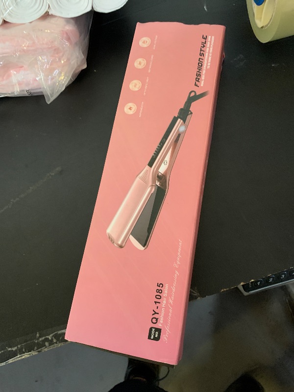 Photo 1 of Bcway 2.16" Extra-Large Floating Titanium Hair Straightener for Hair, Instant Heating with 5 Adjustable Temp, Anti-Static Iron for All Hair Types