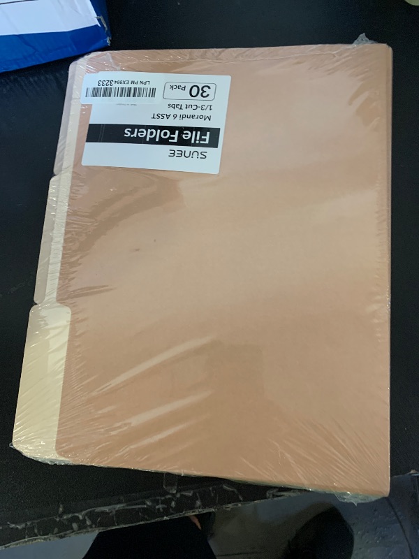 Photo 1 of SUNEE File Folders, 30 Pack Manilla Folders 8.5 x 11, Colored File Folders Home Office School Supplies for Documents Files Paper,6 Pastel Colors