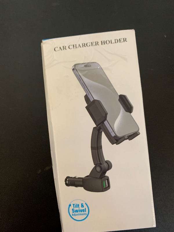 Photo 1 of Kolasels Cigarette Lighter Phone Holder Car Mount Charger [Dual USB Fast Charging] Car Cigarette Lighter Socket Phone Mount with Adjustable Arm, Car Phone Holder Charger for iPhone 16 Pro, Galaxy S24