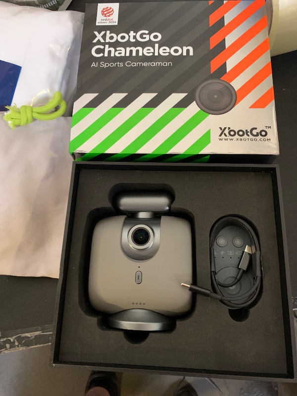 Photo 1 of XbotGo Chameleon AI Auto Sports Action Camera - 4K 60FPS Soccer Camera and Basketball Tracking Camera for Team Sports, Live Streaming, No Subscription, Works with iOS & Android (Lava Graphite)