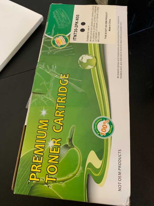 Photo 1 of TN730 TN-730 Black Toner Cartridges 2 Pack Compatible TN730 Toner Cartridge Replacement for DCP-L2550DW MFC-L2710DW L2750DW L2750DWXL Printer