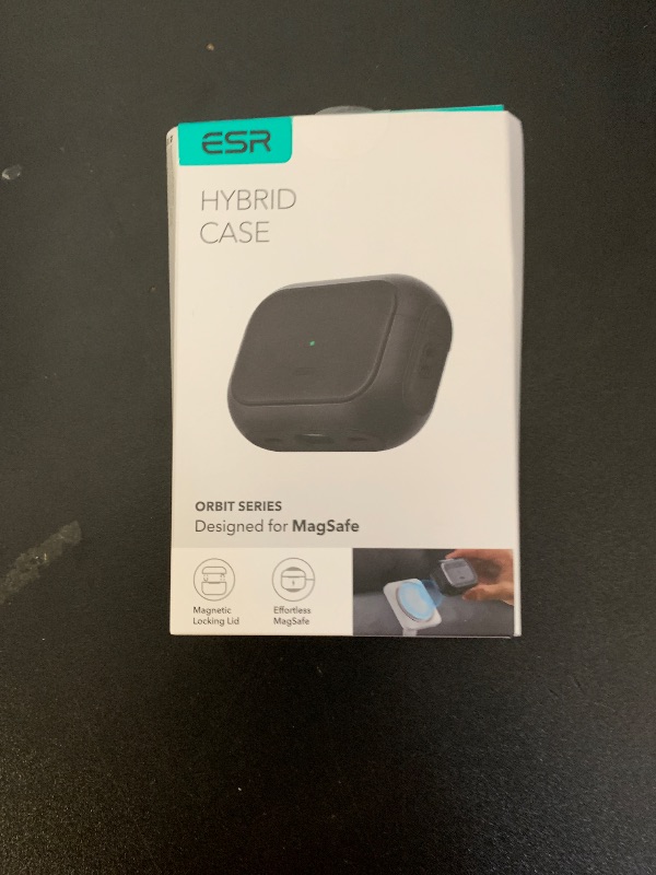 Photo 1 of ESR for AirPods Pro 2 Case, Compatible with Airpods Pro Case 2nd / 1st Generation (2023/2022/2019), Compatible with MagSafe, Full Drop Protection Cover with Lanyard, Black