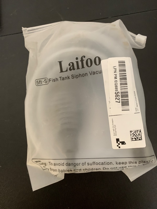 Photo 1 of Laifoo 5ft-S Aquarium Siphon Vacuum Cleaner for Fish Tank Cleaning Gravel & Sand