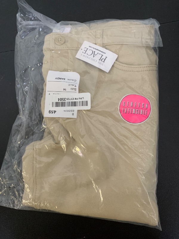 Photo 1 of The Children's Place Girl's Ponte Knit Pull On Jeggings, Sandy, 14