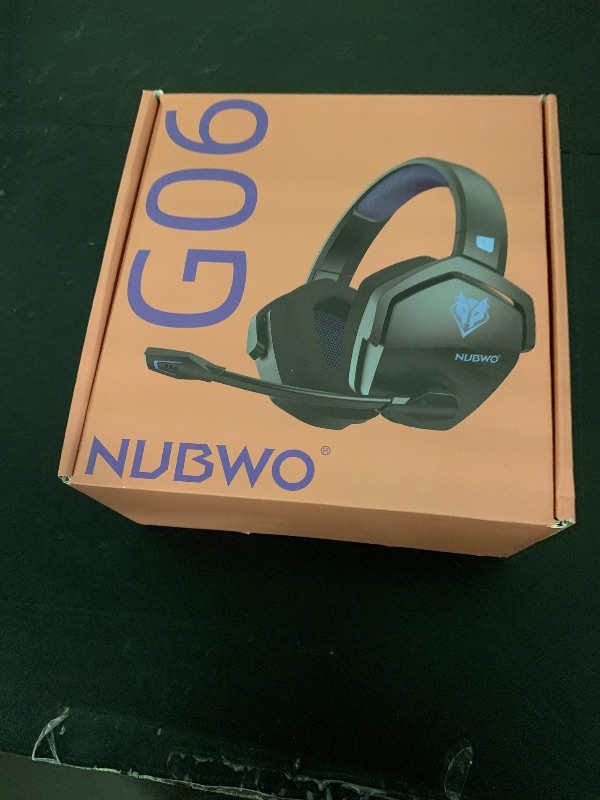 Photo 1 of NUBWO Wireless Gaming Headset with Mic for Ps5 Ps4 PC, Zero Interference, 100-Hour Battery All-Day Play, 23ms Sync? for Fortnite & Call of Duty/FPS Gamers, Triple Mode All Devices Compatible - Blue