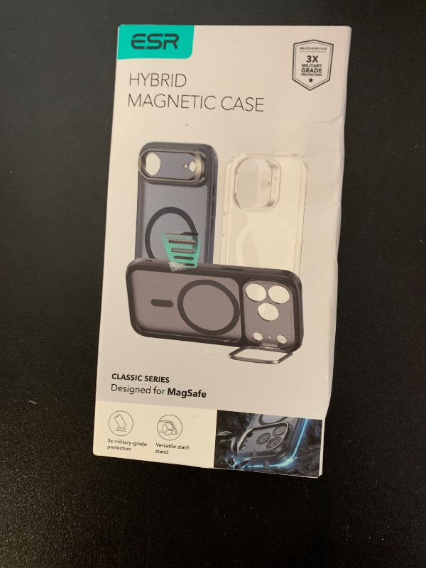 Photo 1 of ESR for iPhone 17 Pro Case with Stash Stand, Camera Control Cover Compatible with MagSafe, Military-Grade Drop Protection Magnetic Phone Case for iPhone 17 Pro, Scratch-Resistant Back Cover, Clear