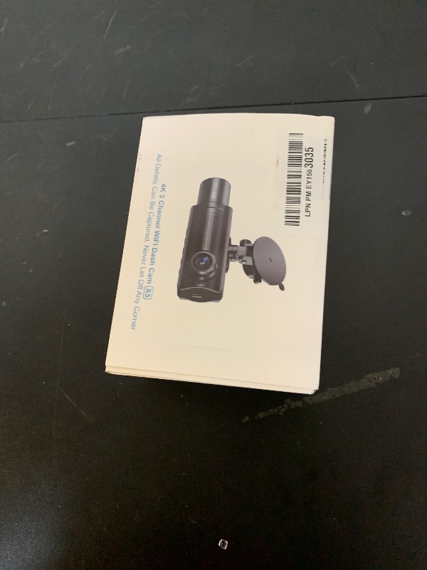 Photo 1 of Miden X5 4K WiFi Dash Cam Front and Rear Inside, 2160P+1080P+1080P FHD 3 Channel Dash Camera for Cars, 360° All Sides Dashcam, Free 64G SD Card, G-Sensor, WDR, Night Vision, 24H Parking Monitor