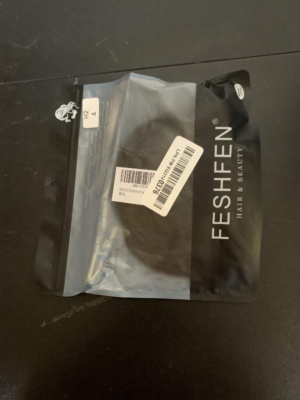 Photo 1 of FESHFEN Messy Bun Hair Piece - Elastic Wavy Curly Hair Bun Scrunchies Extensions Synthetic Chignon Hairpieces for Women Girls, Black Brown 1.5 oz