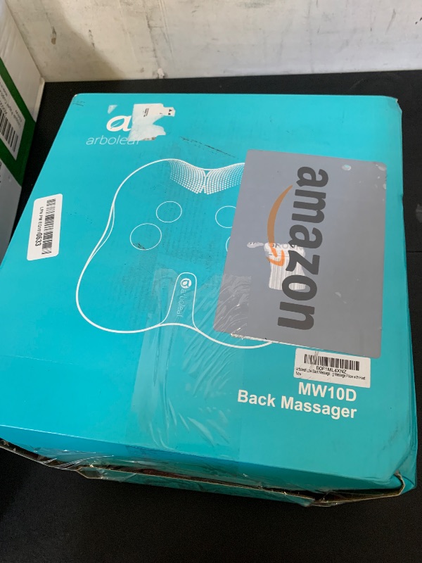Photo 1 of arboleaf Back Massager for Pain Relief Deep Tissue, Shiatsu Neck Shoulder Massager with Heat, Cordless Portable for Chair Car Office Home