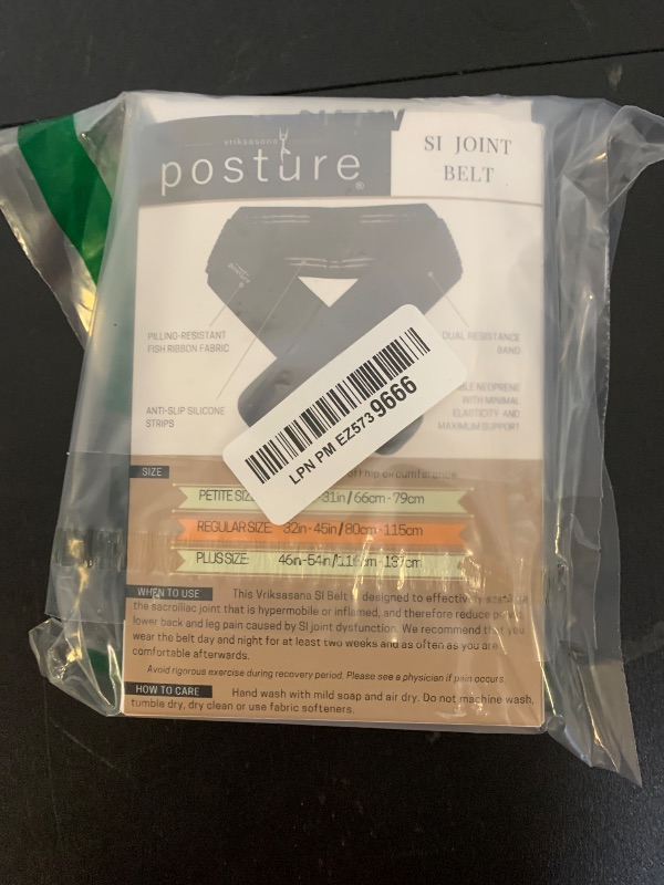 Photo 1 of Vriksasana Posture Sacroiliac Hip Belt for Women and Men That Alleviates Sciatic, Pelvic, Lower Back, Leg and Sacral Nerve Pain Caused by Si Joint Dysfunction| Trochanter Brace (Regular, Black)