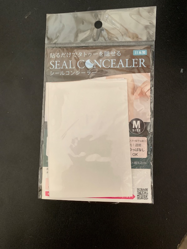 Photo 1 of [CLASSE] Tattoo Cover up patch, Concealer-Sticker, made in Japan, ultra-thin 0.015mm, Invisible, Matte, sweat and water-proof, cover up Tattoo, Scar, Blemish,(B60 Warm Ocher, M 6pcs)